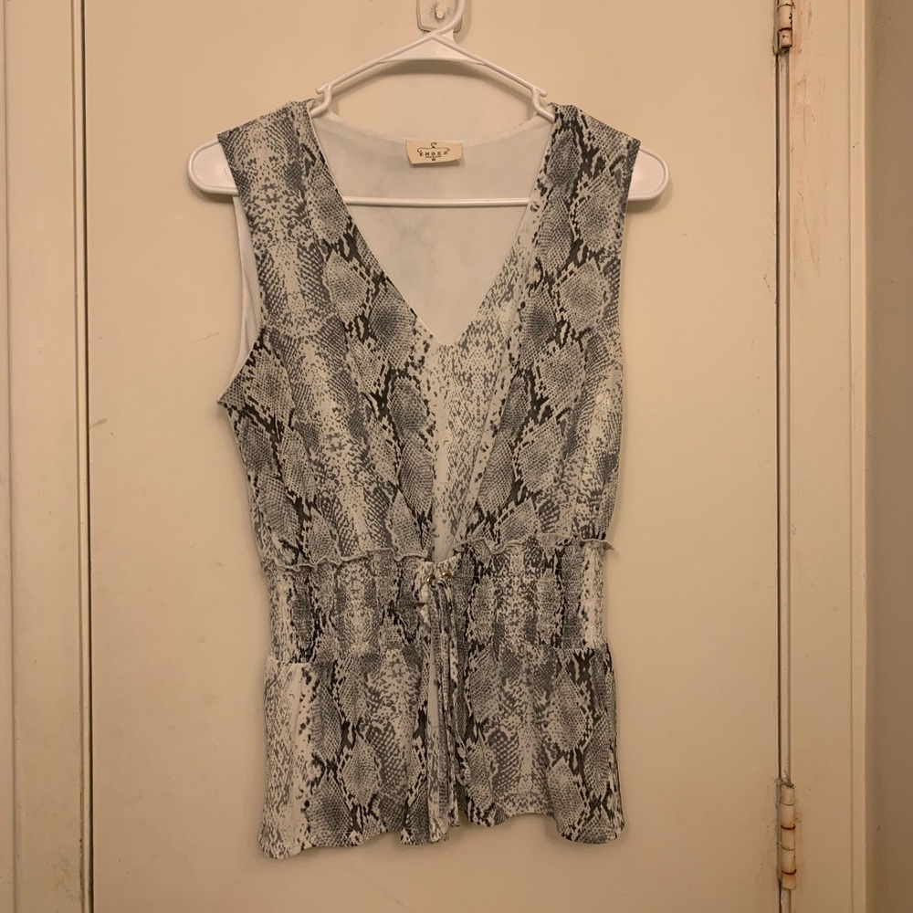 Ember snake print blouse